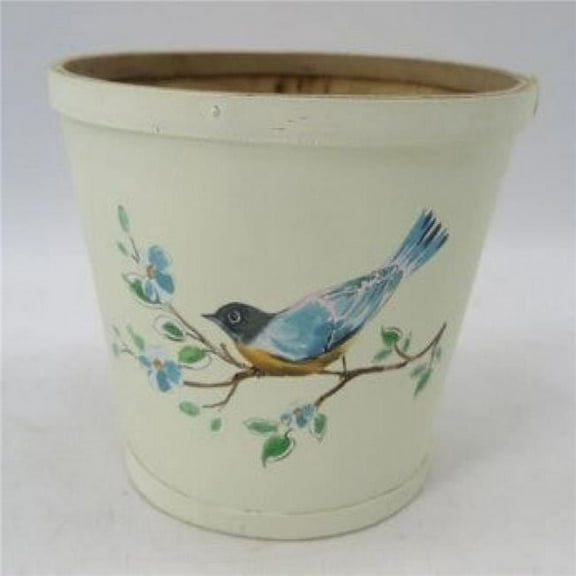 MDR Trading AI-3510-416-Q02 White with Blue Bird on a Branch Basket - Set of 2