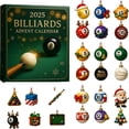 thumbnail image 1 of Colgante Decorativo Acrílico con Forma de Árbol de Navidad y Calendario de Adviento con Temática de Billar | Decoración Festiva para Amantes Del Billar | Material Acrílico | Regalo Navideño para Afic, 1 of 7