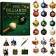 thumbnail image 1 of Seyotauo Billiards Advent Calendars 2025 | 24 Day Pool Balls Ornaments Christmas Countdown Calendar | 2D Pool Ball Pendant Advent Calendars | Billiards Balls Christmas Tree Decor for Sports Lover, 1 of 7
