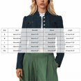 thumbnail image 4 of RFQWOVSR Womens Slim Short Double Button Long Sleeve Jacket Casual Fashion Coat XXL, 4 of 6