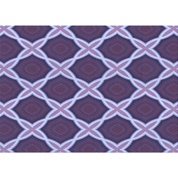 Ahgly Company Machine Washable Indoor Rectangle Transitional Purple Jam Purple Area Rugs, 2' x 4'
