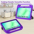 thumbnail image 4 of SUPNICE Kids Case for Samsung Galaxy Tab A11+ Plus 11” 2026/A9+ Plus 11 Inch 2023 - Shockproof Lightweight Stand Handle with Screen Protector - Purple, 4 of 8