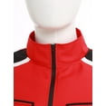 thumbnail image 4 of Eandarui Men Racer Jumpsuit Racing Car Driver Costume Long Sleeve Zipper Mechanic Coveralls with Pockets Red M, 4 of 7