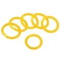 thumbnail image 1 of Unique Bargains 1.1' OD 0.8' ID Loose Leaf Rings Binder Ring Plastic for Book DIY Scrapbook Notebook, Yellow 50 Pack, 1 of 5