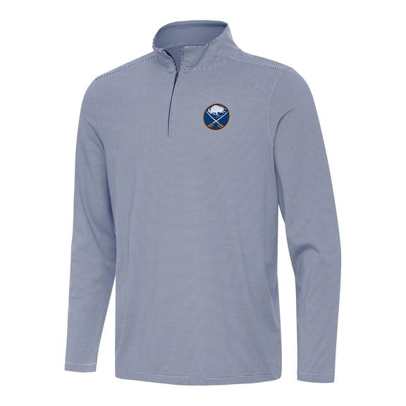Men's Antigua  Navy Buffalo Sabres Twine Quarter-Zip Top
