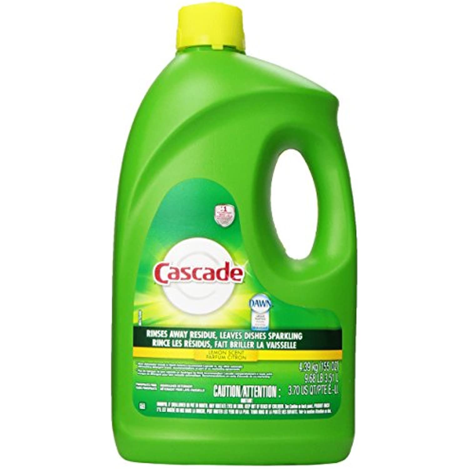 Cascade Dishwasher Detergent Gel, Lemon Scent, 155 Oz