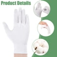 thumbnail image 4 of Bocaoying 30 Pcs White Cotton Gloves for Dry Hands Sleeping, Eczema Moisturizing Gloves for Men and Women, Washable Premium Cotton Gloves for Coin Jewelry Silver Inspection (L Size), 4 of 7