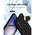 thumbnail image 2 of 3 in 1 for Samsung Galaxy S23 Plus Case, with 2 Pack Screen Protector, with Full Camera Cover Protection，Liquid Silicone Slim Shockproof Protective S23+ Phone Case (Black), 2 of 6