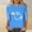 Style2-Sky Blue game day shirts women, variant on Mceream Game Day Football Women Shirts 3/4 Sleeve Crew Neck T Shirt Funny Holiday Graphic Tee Fall Loose Fit Tops Plus Size Fashion Beige S