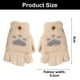 thumbnail image 2 of 2 guantes con forma de pata de gato y funda, de medio dedo, tejidos a mano, cálidos y con funda 756, 2 of 5