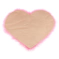 thumbnail image 4 of Alfombra de piel de oveja esponjosa con forma de corazón, de piel sintética, suave y sedosa. Rosado, 4 of 9