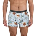 thumbnail image 4 of Wukai Sea Turtle Print Men’s Underwear Breathable Boxer Briefs,&nbsp;Moisture Wicking & Breathable-, 4 of 7