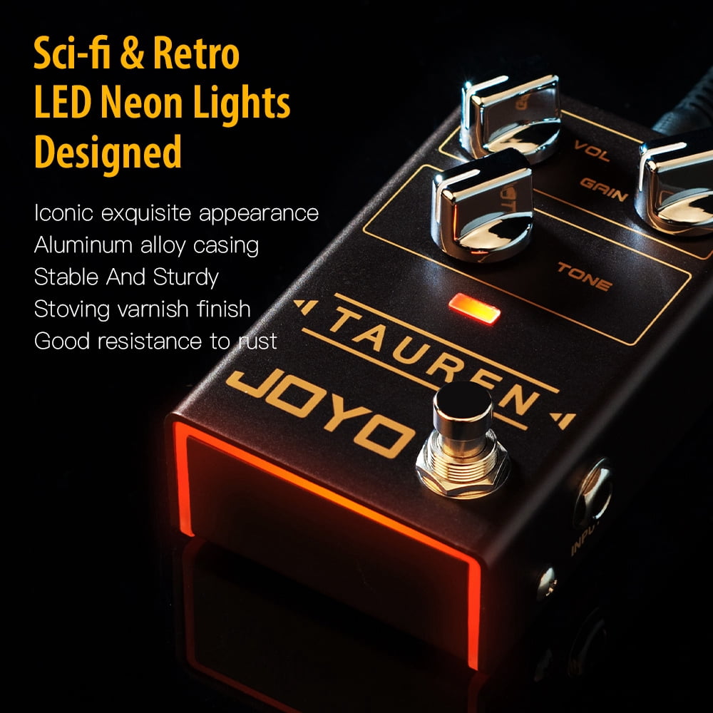 JOYO R-01 High Gain Overdrive Pedal Clean Boost to Distortion Guitar Effect Pedals