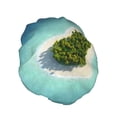 thumbnail image 2 of Disketp Paradise Island In The Form Of Heart Shower Caps,Reusable Shower Cap For Women, Double Layer Waterproof Hair Cap, Large Size For All Hair Lengths,For Girls Spa Home Salon Use, 2 of 9