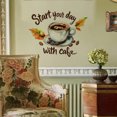 thumbnail image 2 of Adhesivo de pared de PVC con forma de taza de café y grano Start Your Day, 20 x 30 cm, 2 of 4