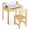 Natural 1, variant on Kids Table and Chair Set, Wooden Lift-Top Desk & Chair with Storage, Paper Roll Holder & Pen Slot, Activity Table Set for Art, Children Furniture Set for Daycare, Playroom (Gray)