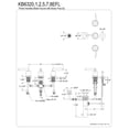 thumbnail image 2 of Kingston Brass KB6321EFL Centurion Bidet Faucet, Polished Chrome, 2 of 2