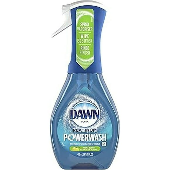 Dawn Platinum Powerwash Dish Spray Starter Kit, Dish Soap, Apple Scent, 473 mL