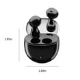 thumbnail image 3 of Wireless Earbuds, Hwkond Bluetooth Headphones 14mm Ultra-thin Vibrating Film 5.3 Bluetooth Chip Type-c Fast Charge Intelligent Noise Reduction Low Latency, Black, Up to 60% Off, 3 of 6