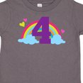 thumbnail image 4 of Inktastic 4th Birthday Rainbow Girls Toddler T-Shirt, 4 of 5