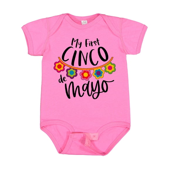 Inktastic My First Cinco De Mayo Flowers Boys or Girls Baby Bodysuit