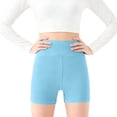 thumbnail image 6 of Cowsor Girls' High Waisted Yoga Shorts - 4-Way Stretch Activewear Bottoms, Perfect for Dance, Gymnastics & Sports, Soft Breathable Fit 5-14 Years, 6 of 6