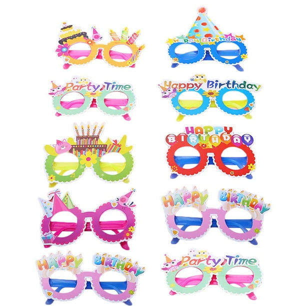 10pcs Birthday Party Sunglasses Colorful Fun Glasses Favors for