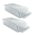 thumbnail image 2 of Soda Can Dispenser Drink Holder, Plastic Transparent 2PCS Compact Structure Wide Application Canned Food Storage Container Large Capacity  For Cabinets, 2 of 8