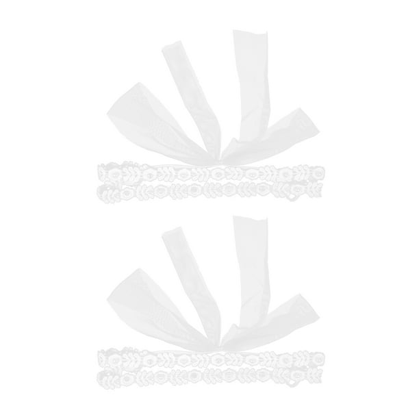 2 diademas para bebé, decoración para el cabello de bebé, diademas florales de doble fila con perlas