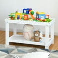 thumbnail image 5 of Gymax Patented Wood Kids Activity Play Table Block Table Multifunction W/Storage White, 5 of 10