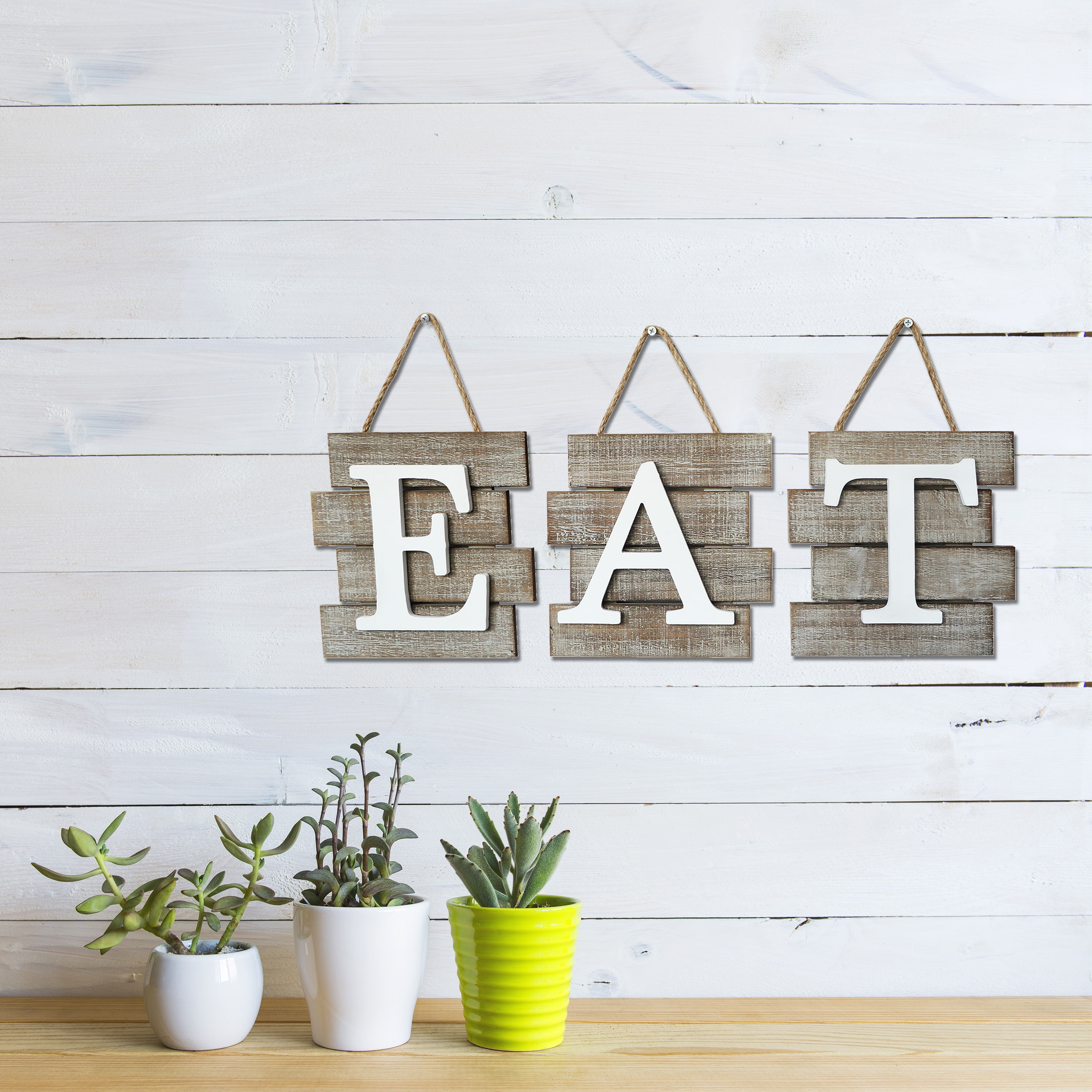 pics Eat Sign Decor barnyard designs eat sign wall decor for kitchen and home distressed natural rustic farmhouse country decorative wall art 24 x 8