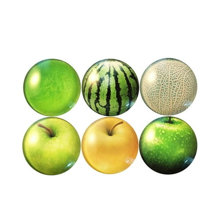 

10pcs Fruit Fridge Magnets Glass Refrigerator Magnet Early Education Toys Home Decoration (Random Pattern)