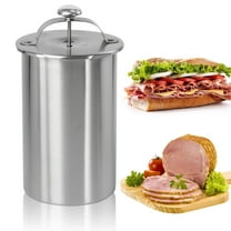 Press Ham Maker, Stainless Steel Meat Press for Making Homemade Deli Meat With Thermometer Ham Sandwich Meat Press Maker for Kitchen Homemade Bacon Meat Lunchmeat
