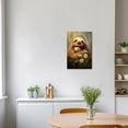 thumbnail image 4 of ZHONGYUTONG Sloth Wall Art Sloth Mother and Baby Picture Prints Jungle Animal Painting for Kids Room Nursery Decor Framed (12.00" x 18.00"), 4 of 6