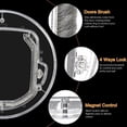 thumbnail image 5 of Glass Pet Door with Flap for All Small Cats and Dogs (Clear, Size S), 5 of 5