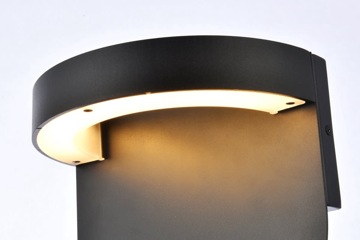 Raine Integrated LED wall sconce in silver
