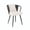 Dark Gray(Rattan), variant on Hawsaiy Rope Woven Dining Chairs Set of 6, Upholstered Kitchen Chairs with Metal Legs & Throw Pillow, Mid Century Modern Accent Dining Room Chairs, Black