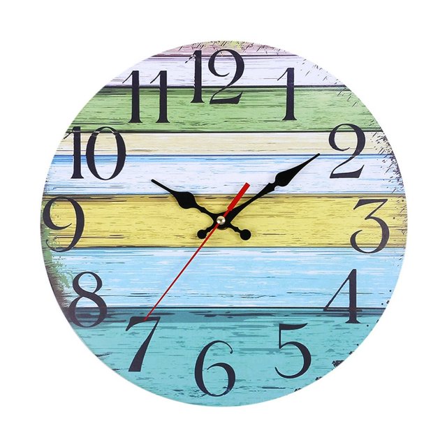 Decorative Wall Clock Arabic Numerals Wall Clock Ticking Quartz Movement Decorative Clock