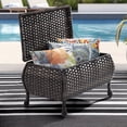 thumbnail image 3 of MeetLeisure Outdoor Wicker Coffee Table - Patio PE Rattan Coffee Table with Storage Room Suitable for Patio Deck Garden Porch, Brown, 3 of 9