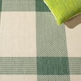 thumbnail image 5 of SAFAVIEH Courtyard Benjamin Plaid Indoor/Outdoor Area Rug, Green/Beige, 2'7" x 2'7" Round, 5 of 11