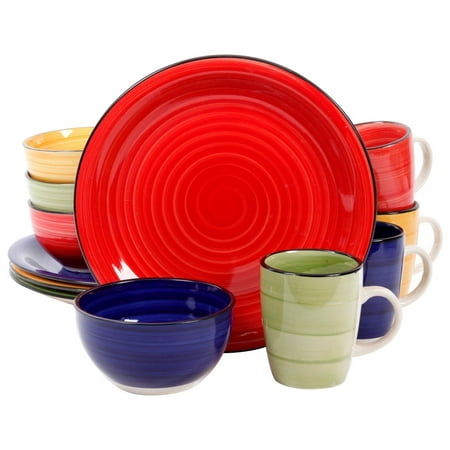 12 Piece Color Vibes Stoneware Dinnerware Set for 4, Bold, stylish and functional, the Gibson Home Color Vibes Round 12pc dinnerware set is sure to be.., By (Best Amp For Gibson Es 335)