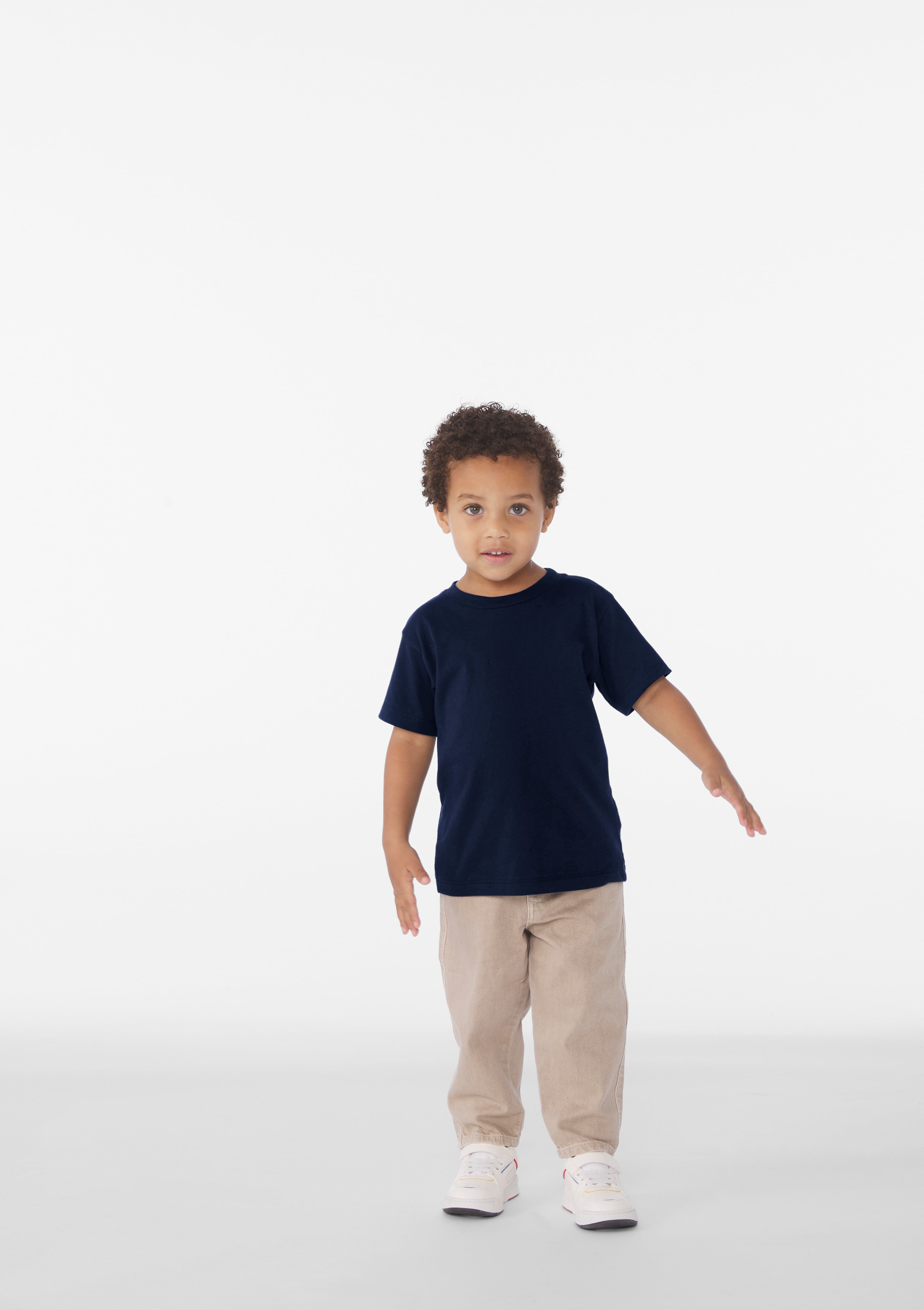 BELLA+CANVAS Toddler Short Sleeve Personalized T-Shirt, Create your own Designs, Navy, 3T, Unisex