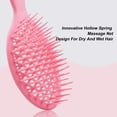 thumbnail image 4 of 3-Piece Multifunctional Hair Brush & Comb Set - Ergonomic Design for Scalp Massage, Blood Flow Stimulation, Smooth Rounded Edges - Suitable for All Hair Types (Dry & Wet), Home & Salon Use - Plastic, 4 of 6