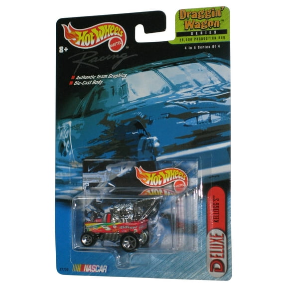 Hot Wheels Racing Nascar Draggin' Wagon (1999) Red Deluxe Kellogg's Toy Car 4/4