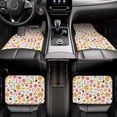 thumbnail image 7 of Naloa Afternoon Tea Car Foot Mat Set of 4 Pieces - Universal Floor Liner Neoprene Full Set Floor Mats for Cars Trucks SUV, 7 of 7