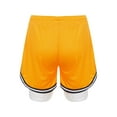 thumbnail image 2 of Vxuxlje Kids Boys Athletic Shorts 2-in-1 Quick Dry Mesh Basketball Shorts Gym Running Sports Shorts Yellow S, 2 of 7