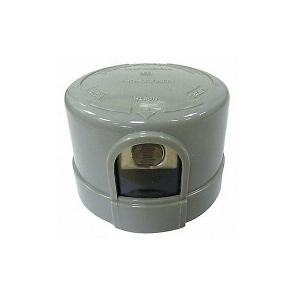 Dayton Incandescent Photocontrol, 1,800 W, Gray 26WA85