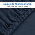 thumbnail image 2 of Thread Count - 100% Cotton Double Brushed Flannel Sheet Set - 170 GSM Heavyweight, Deep Pockets, Pre-Shrunk & Anti-Pill, All Around Elastic – Full Indigo, 2 of 7