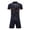 Navy, variant on Boys' Football Uniform Set, Boys and Girls Training Short Sleeve Youth Team Uniform for Kids Teens Sport Quick Dry Clothes(Green,5-6 Years)