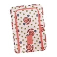 thumbnail image 2 of Bolsa organizadora de almacenamiento de zapatos portátil para viajes al aire libre Caja impermeable - Flores de color rojo vino, 30x21x11cm Rostro sonriente Soledad Organizador de zapatos de viaje, 2 of 10